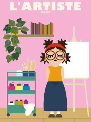 illustration kawaii artiste